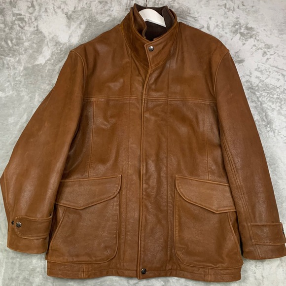 Lone Pine Other - Lone Pine Aspen American Made Leather Jacket Mens 40 Brown Field Rancher Bomber
